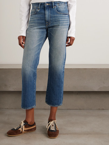 R13 Romeo high-rise straight-leg jeans