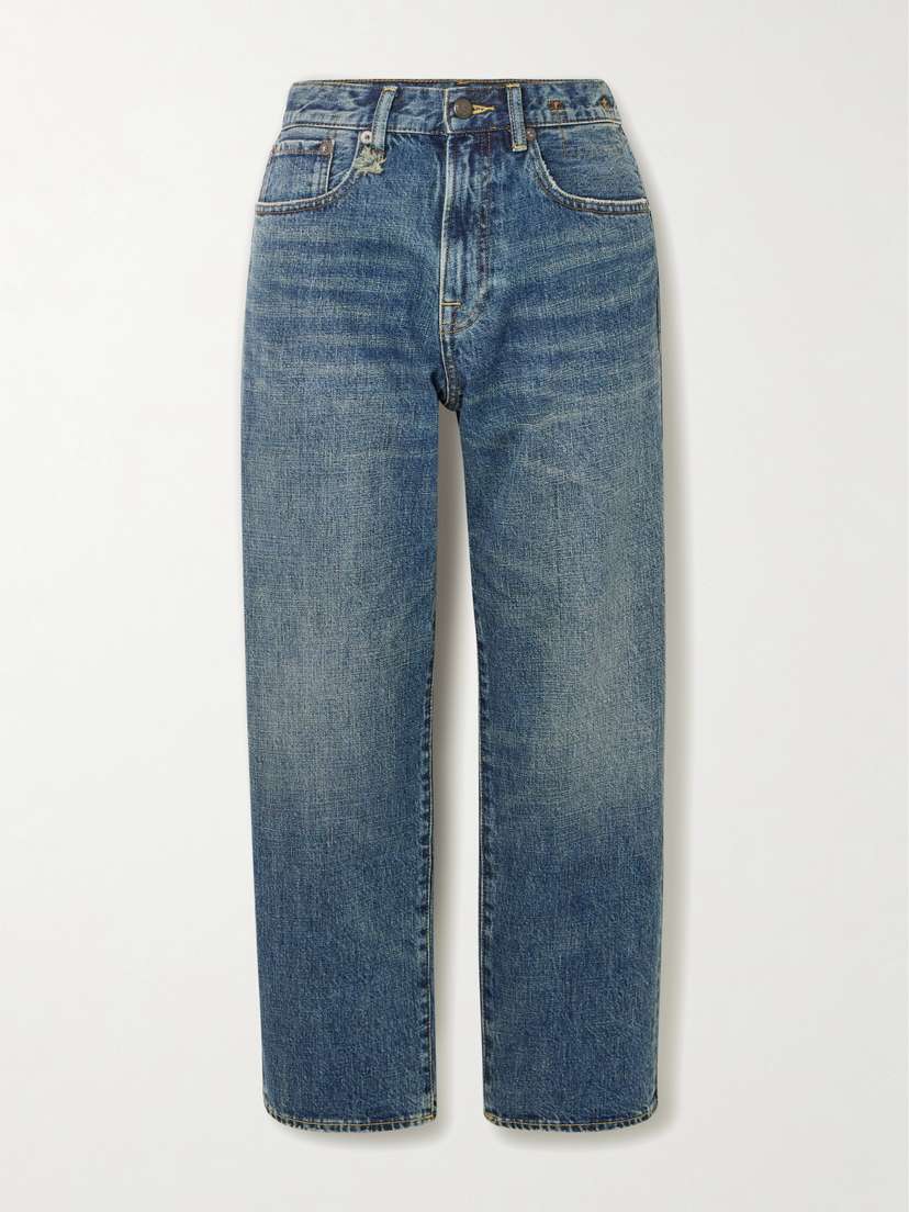 R13 Boyfriend Distressed Straight-leg Jeans