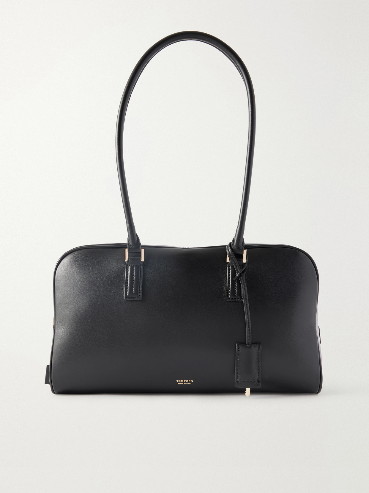 Tom Ford Leather Shoulder Bag In Black
