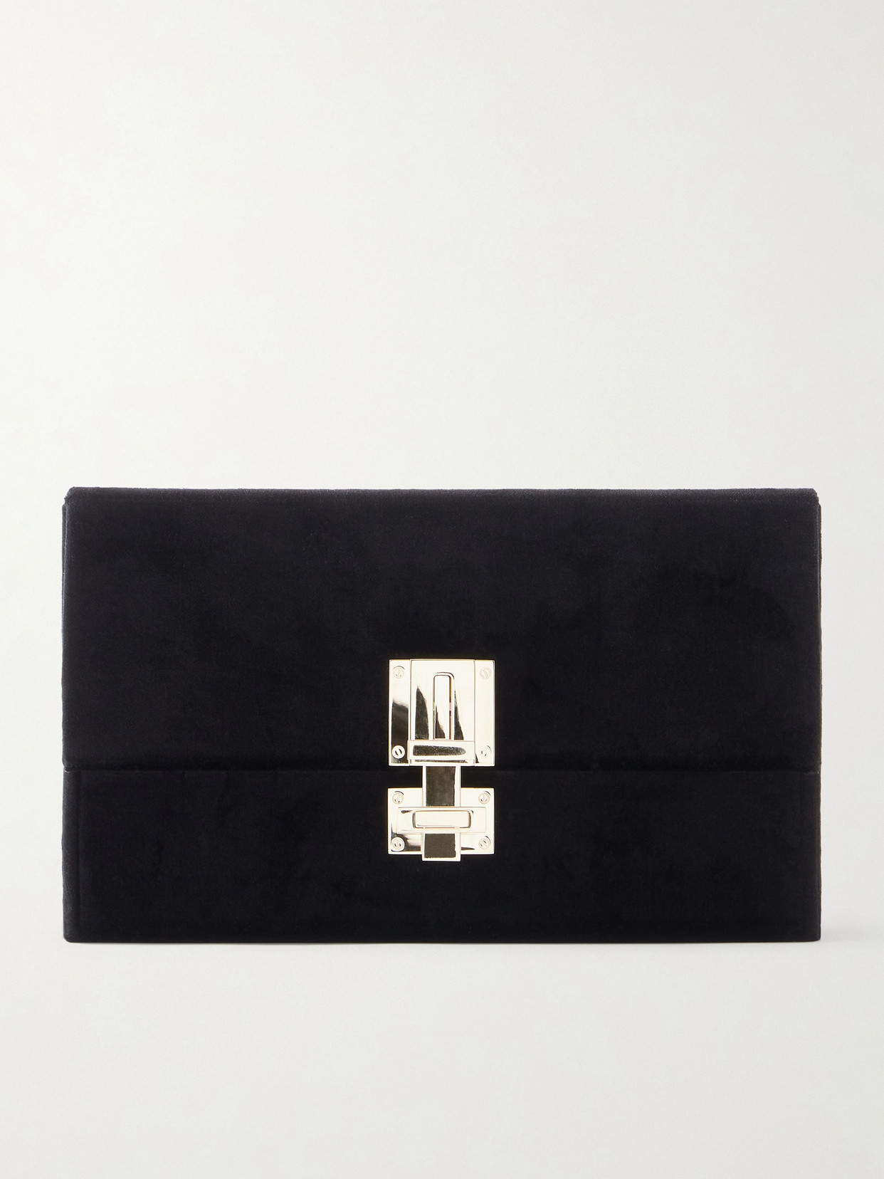 Tom Ford Velvet Clutch In Black
