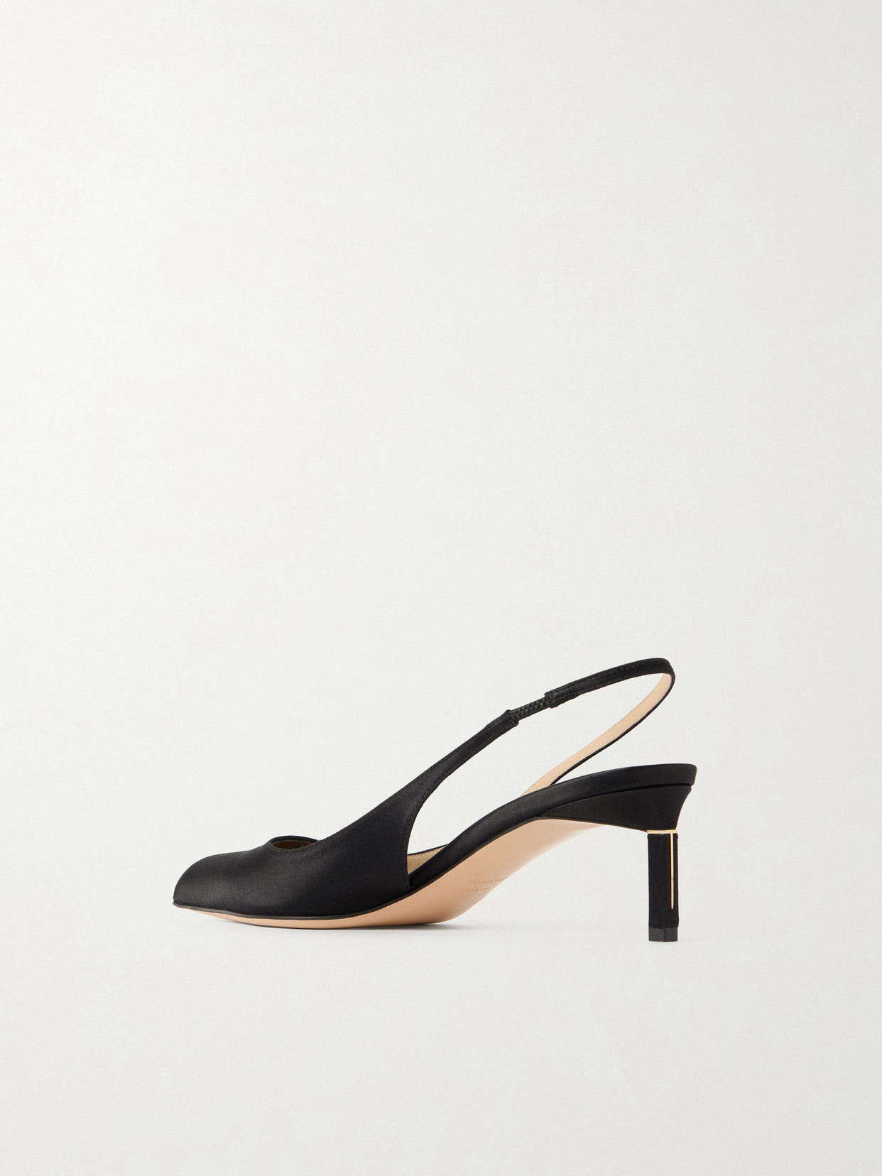 Tom Ford Satin Slingback Pumps In Black