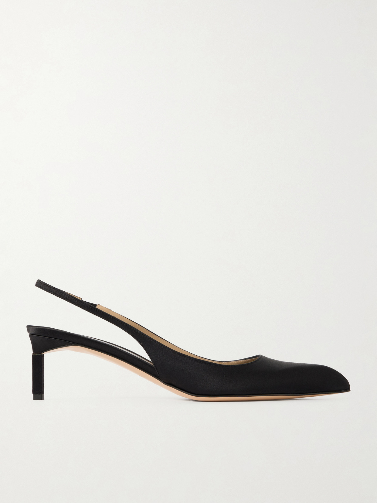 Tom Ford Satin Slingback Pumps In Black