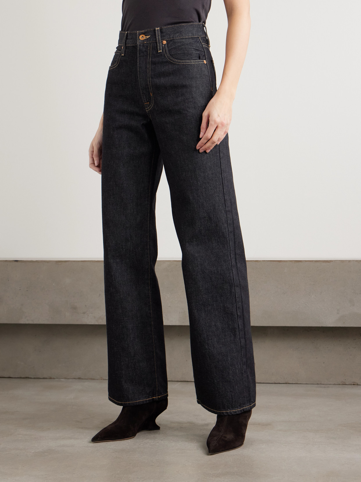 Slvrlake Grace High-rise Wide-leg Jeans In Blue