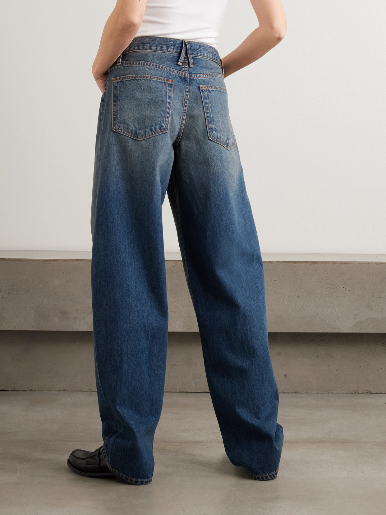 Slvrlake Tess Long Boyfriend Jeans In Blue