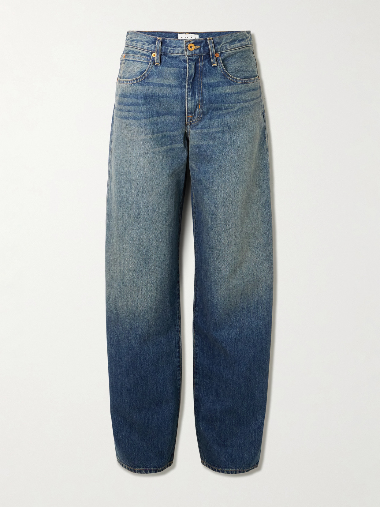 Slvrlake Tess Long Boyfriend Jeans In Blue