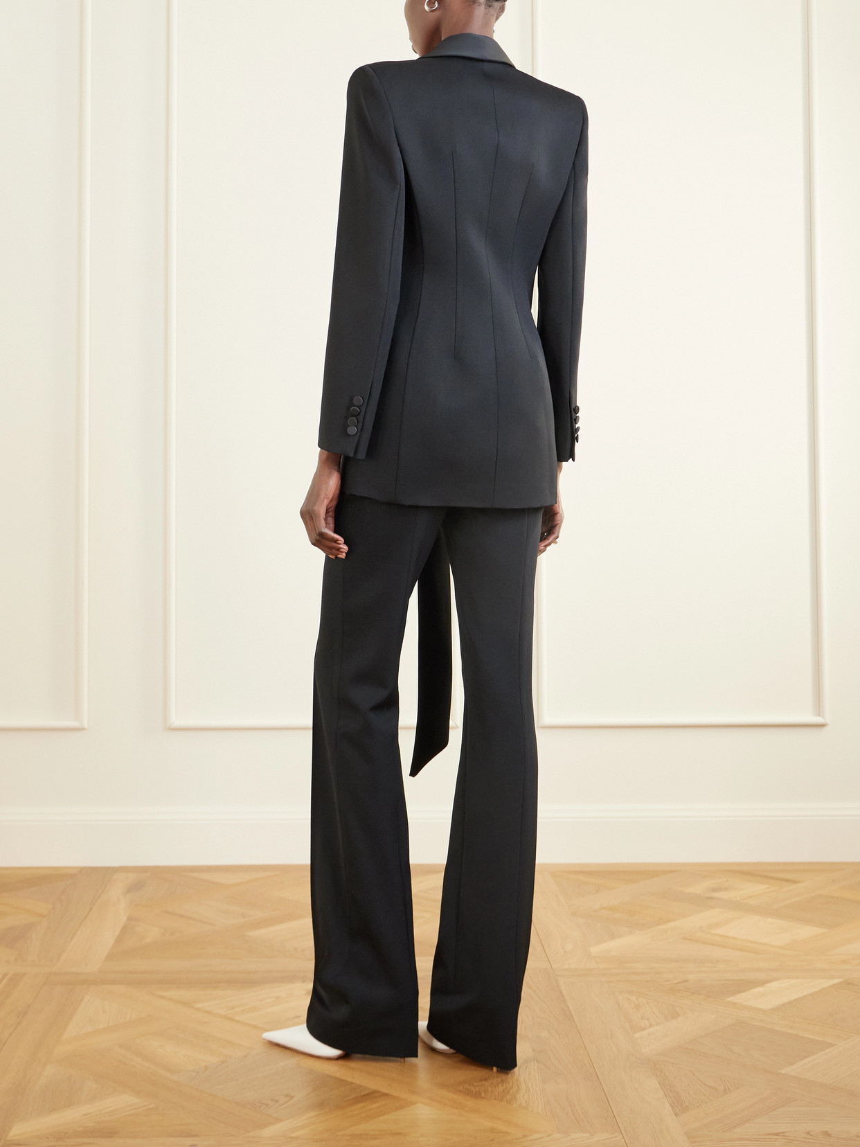 Attico Wool Blazer In Black