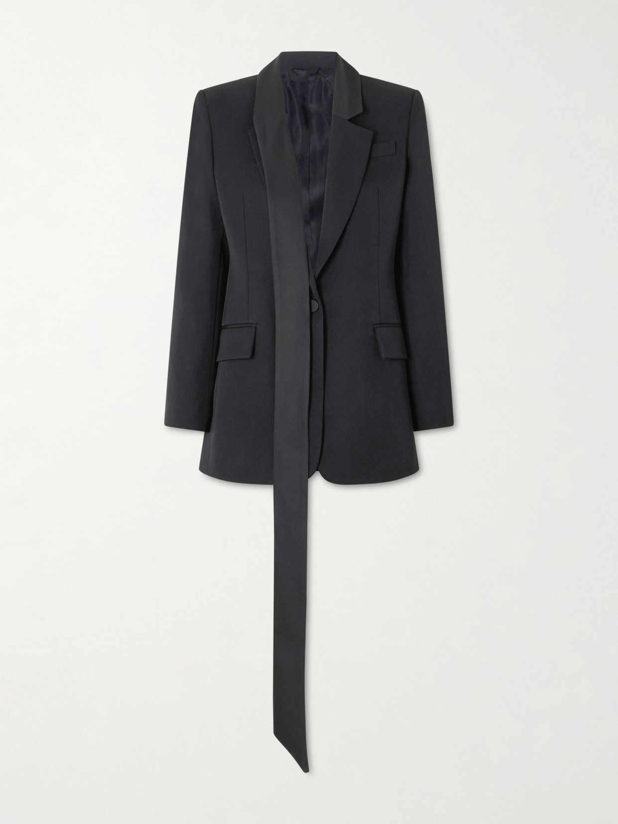 Attico Wool Blazer In Black