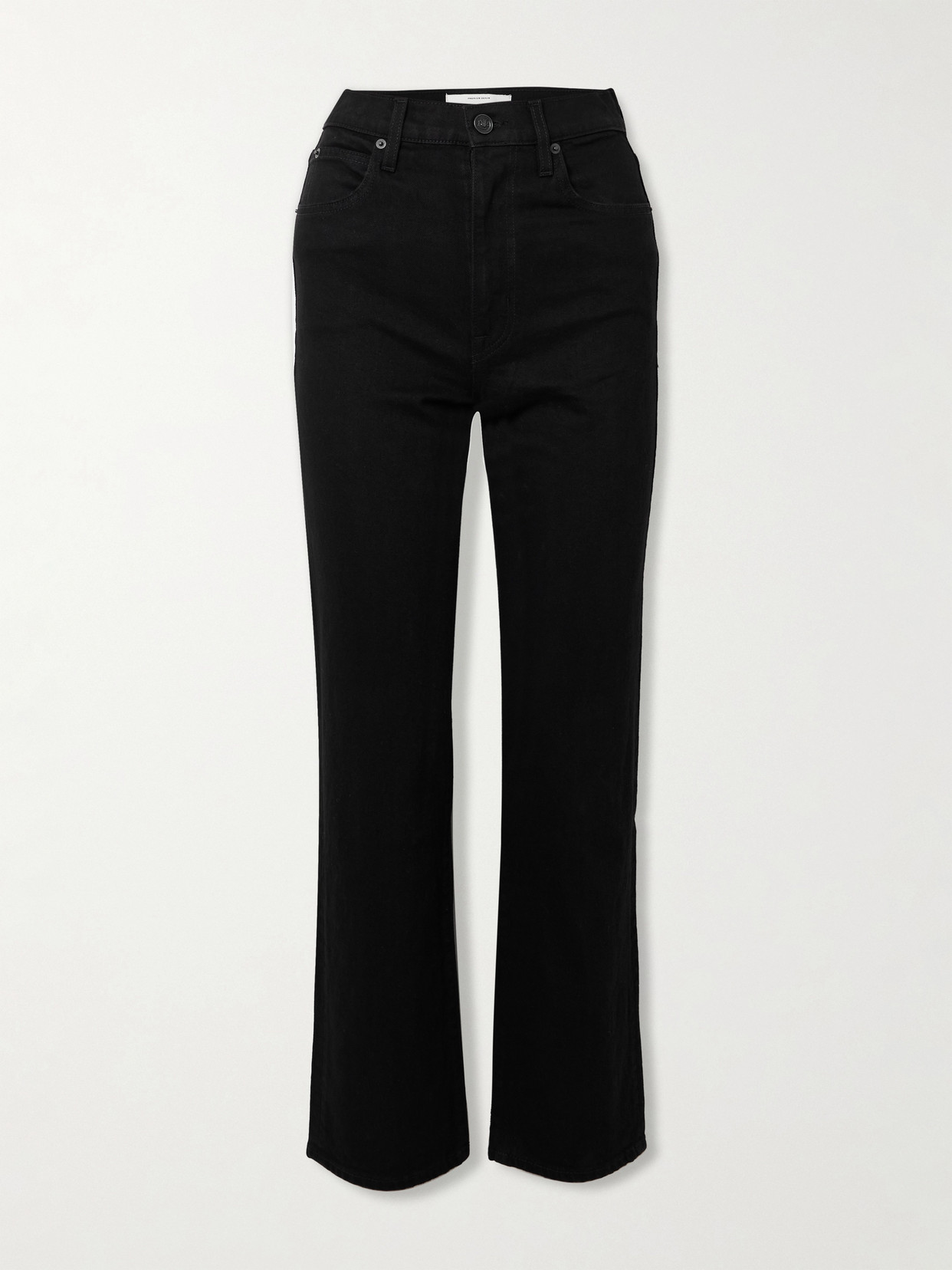 Slvrlake London High-rise Straight-leg Jeans In Black