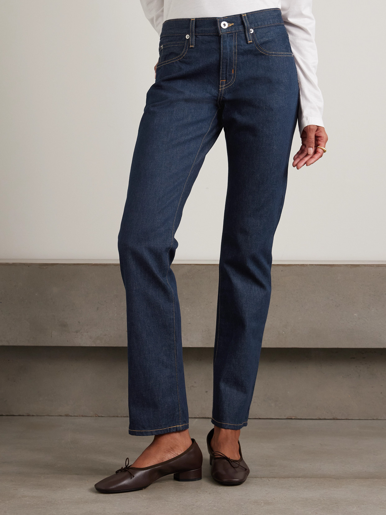 Isabel Low-Rise Slim-Leg Jeans