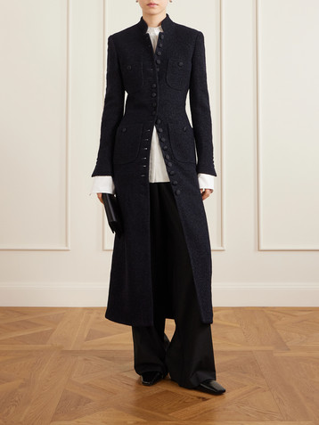 Liberowe Imperial wool-blend bouclé coat