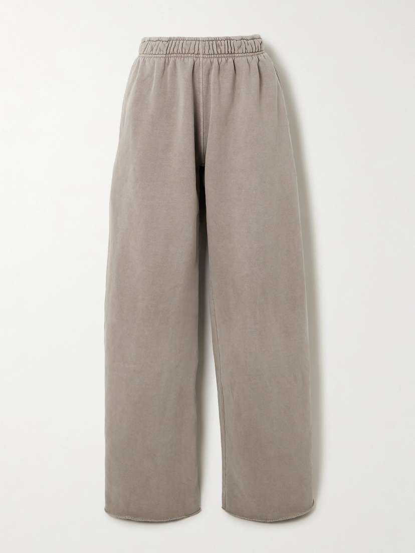 SLVRLAKE Cotton-jersey Wide-leg Track Pants