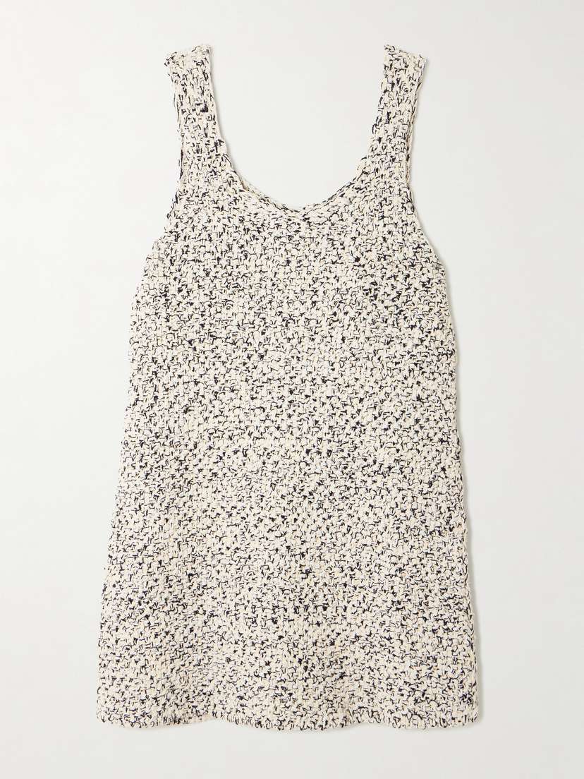 LIBEROWE Bouclé-knit Mini Dress