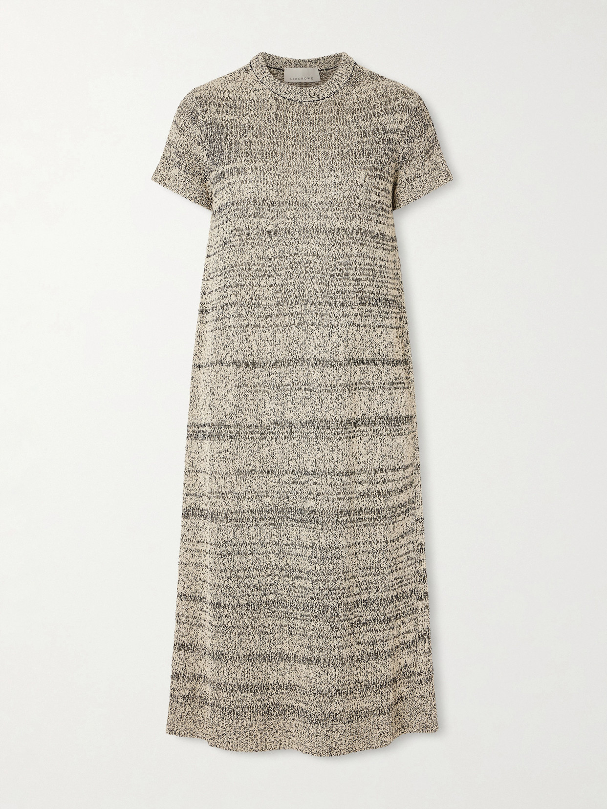 Liberowe Bria Knitted Maxi Dress In Brown