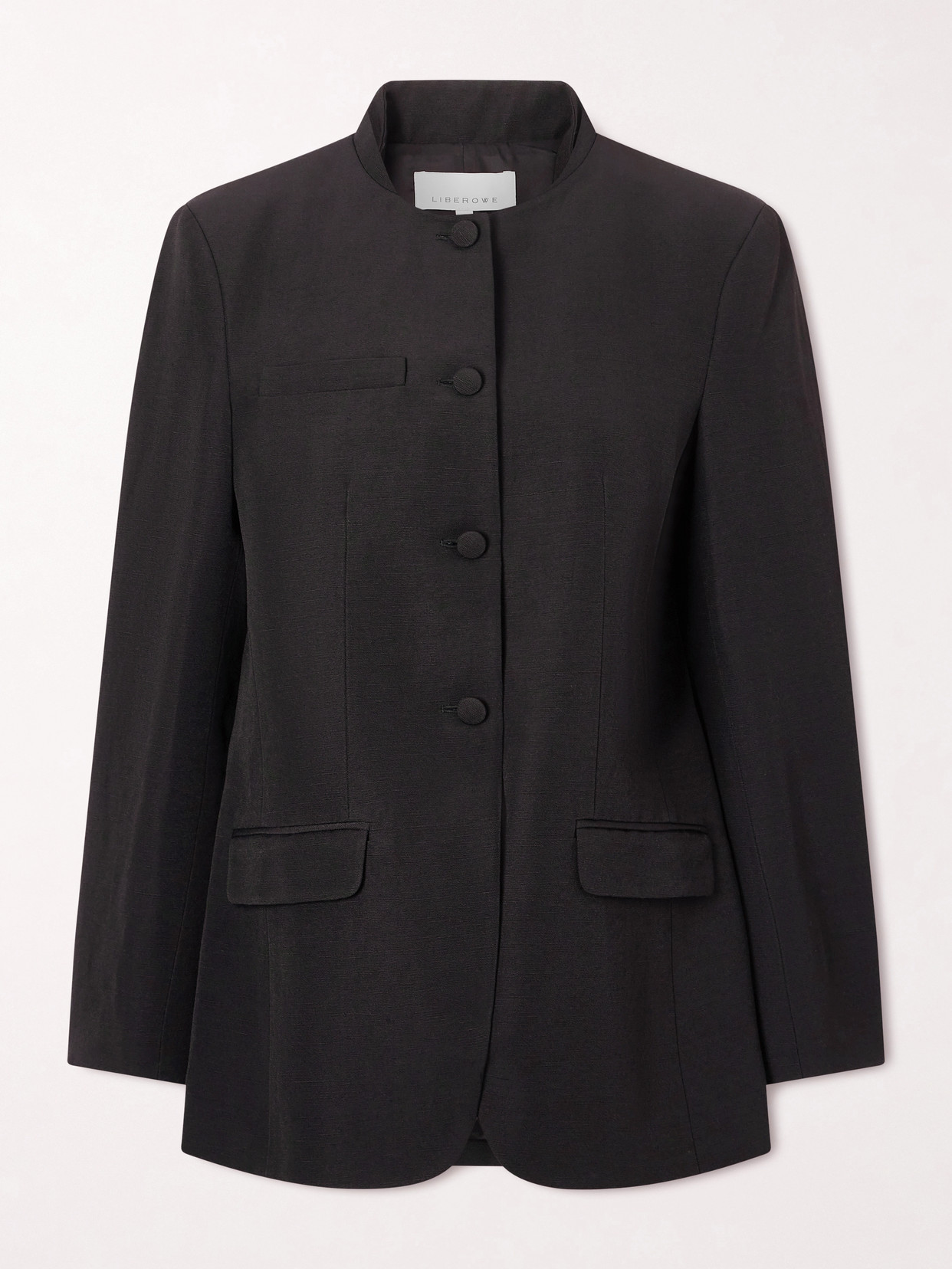 Liberowe Alef Woven Blazer In Black