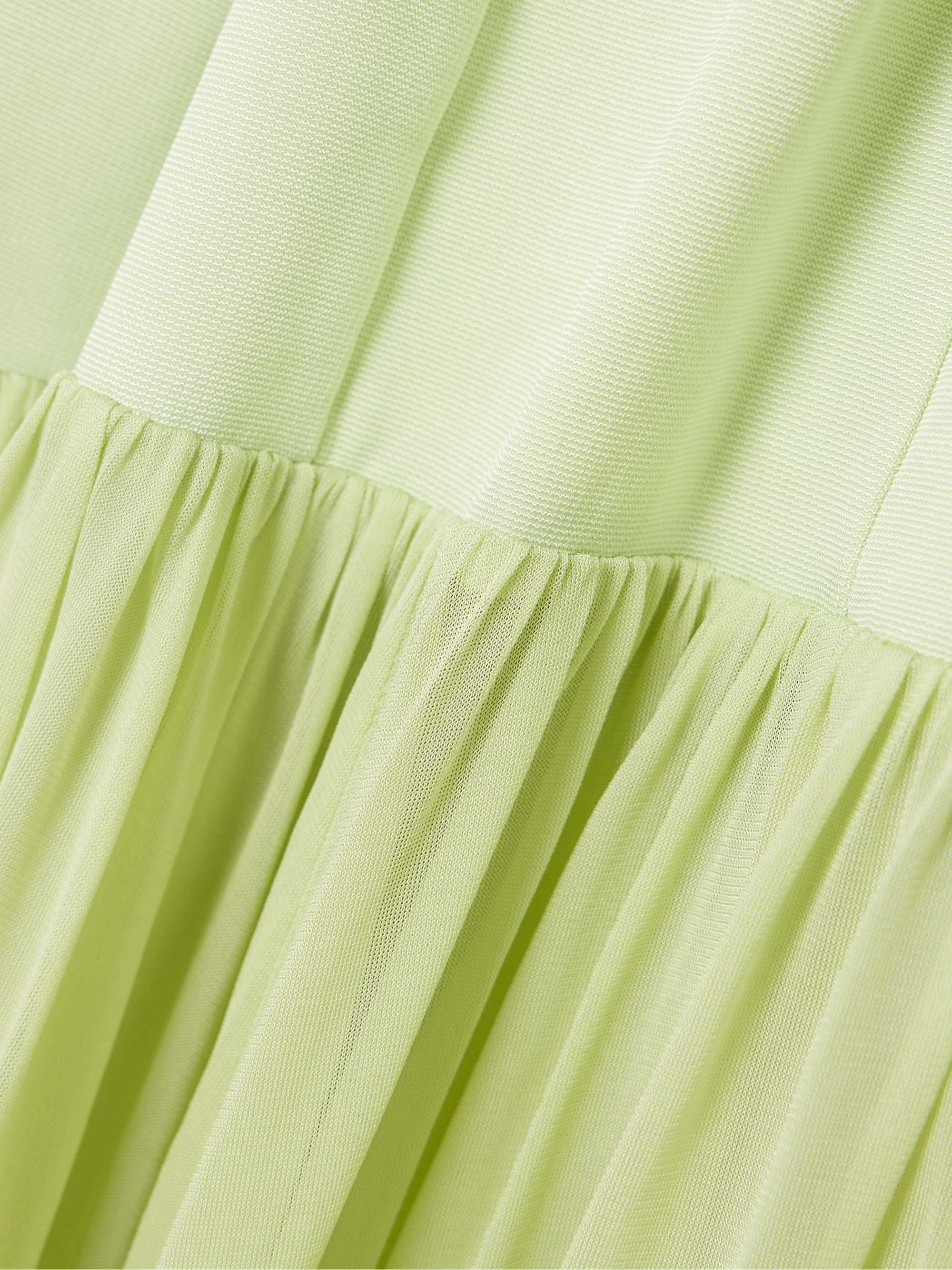 SIMKHAI Sandrine strapless pleated crepe-jersey and chiffon midi dress |  NET-A-PORTER