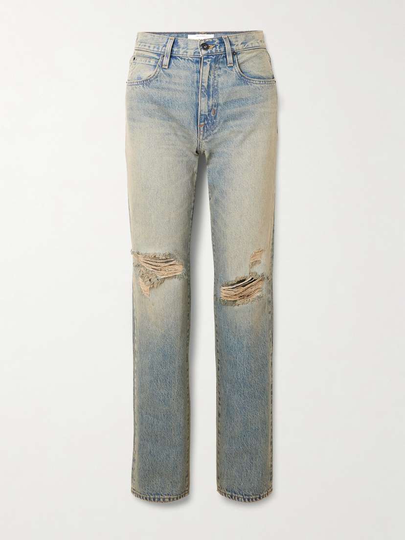 SLVRLAKE Sophie Long Mid-rise Straight-leg Jeans