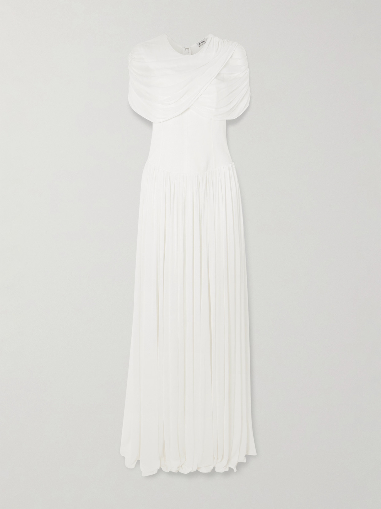 Simkhai Women's Nancie Draped Jersey Cape Midi Maxi Dress In Ivory In White