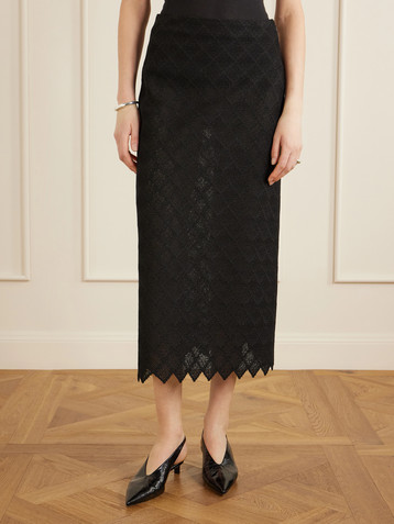 Liberowe Remi crocheted midi skirt