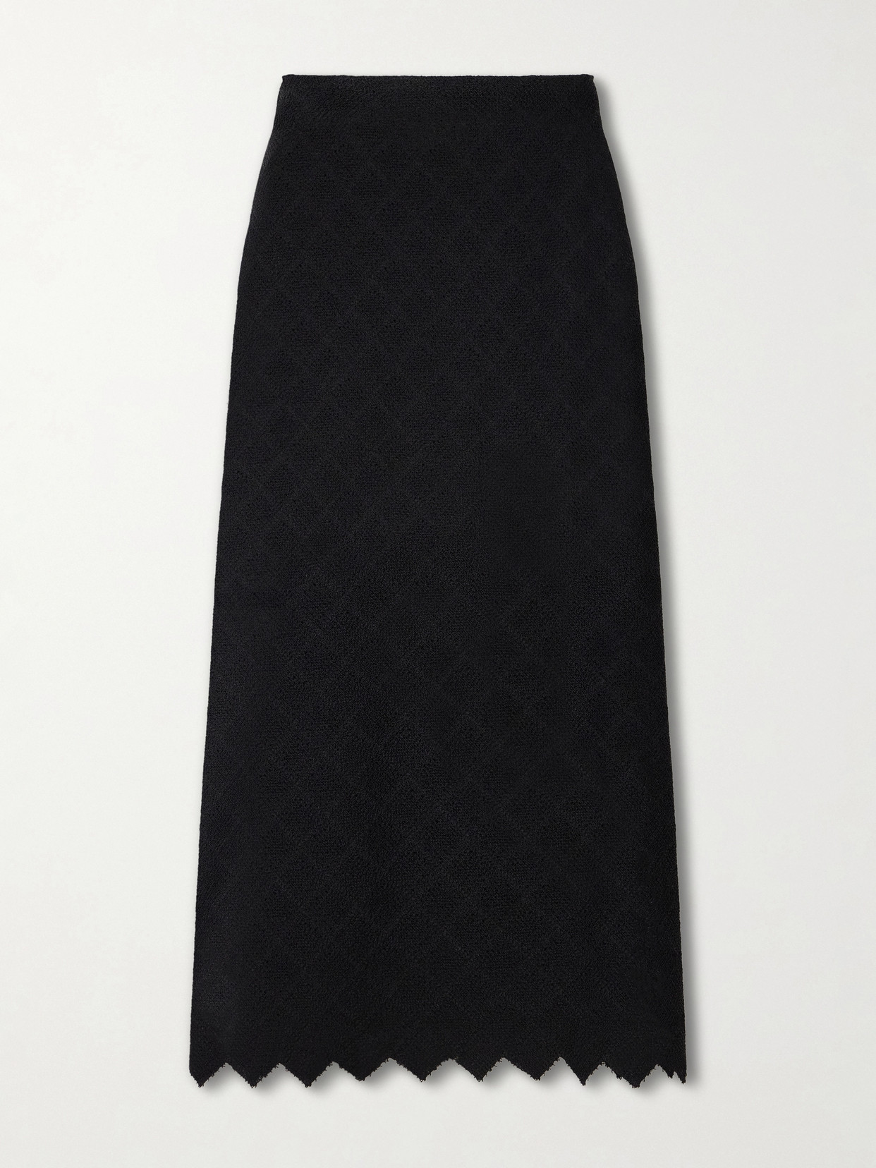 Liberowe Remi Crocheted Midi Skirt In Black