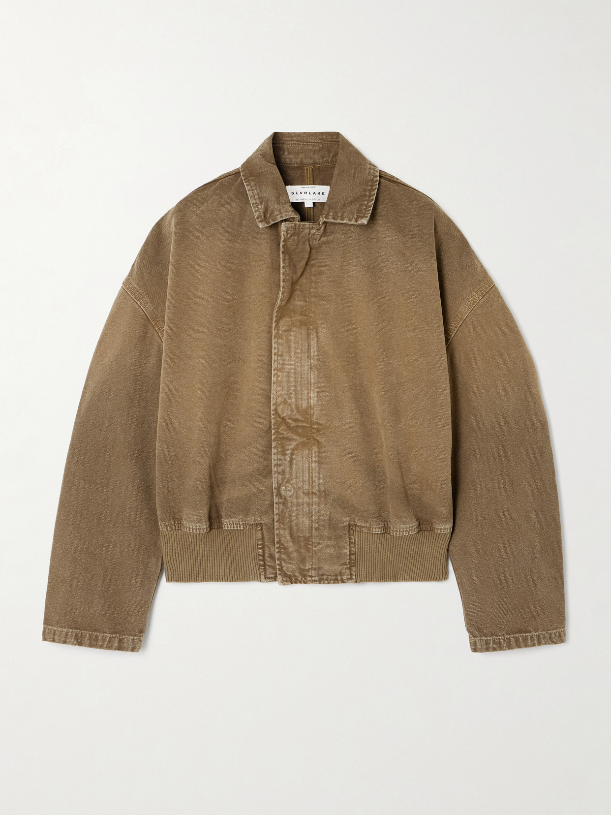 Slvrlake Harlem Cotton-canvas Jacket In Brown