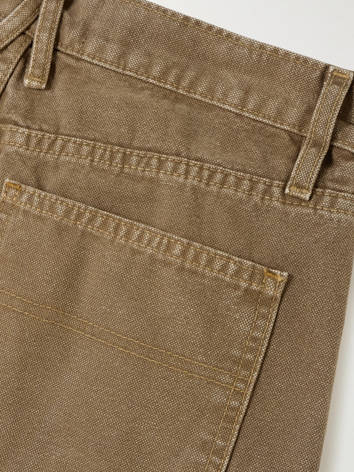 Tess Worker Paneled Relaxed Low-Rise Wide- Leg
