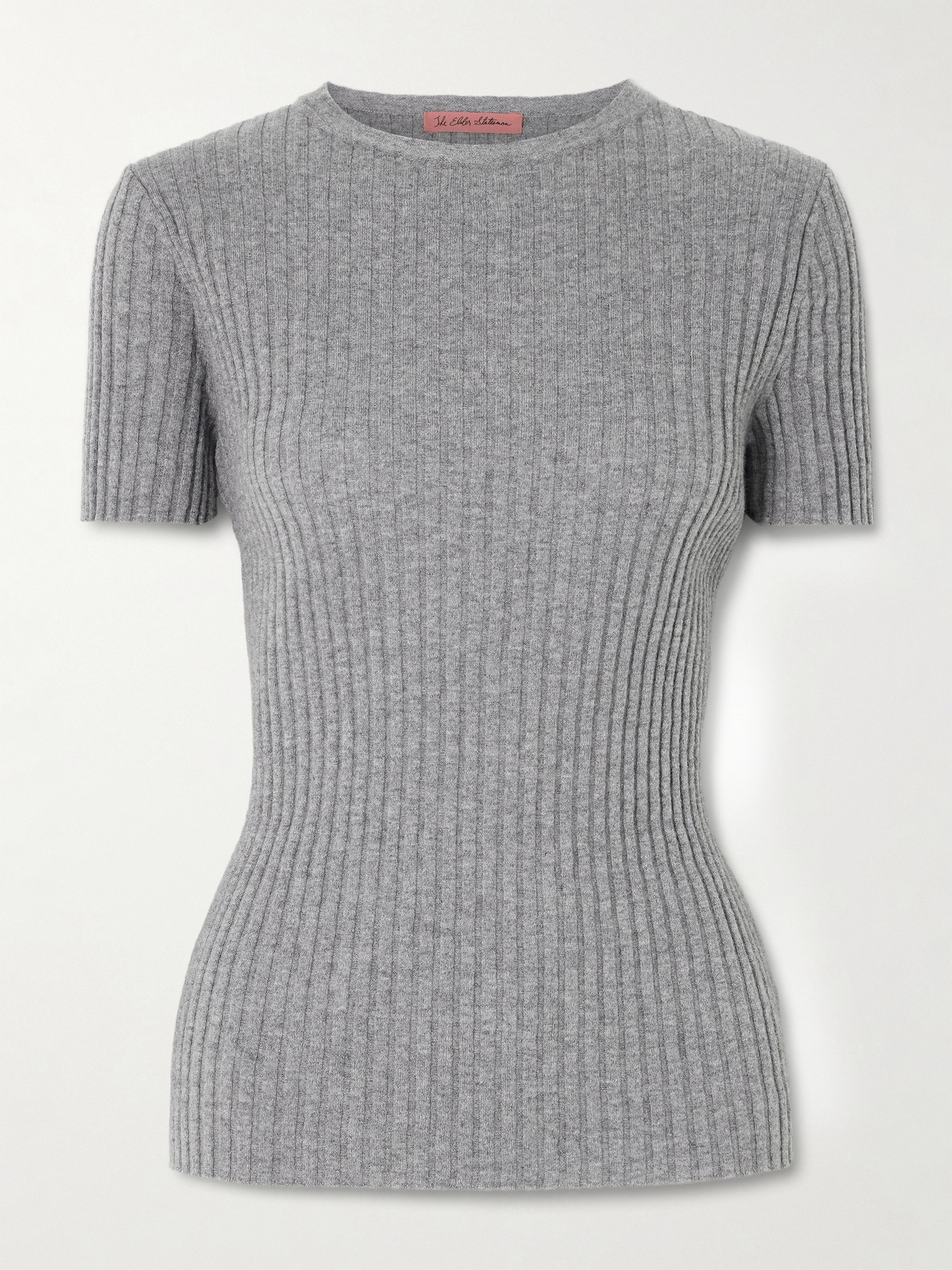 Ribbed Cashmere T-Shirt
