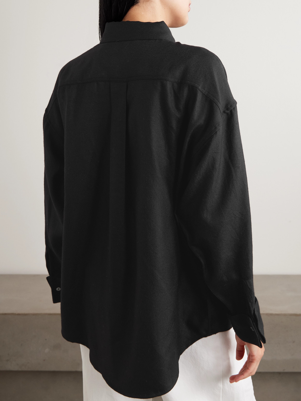 Brushed Wool And Cashmere-Blend Shirt