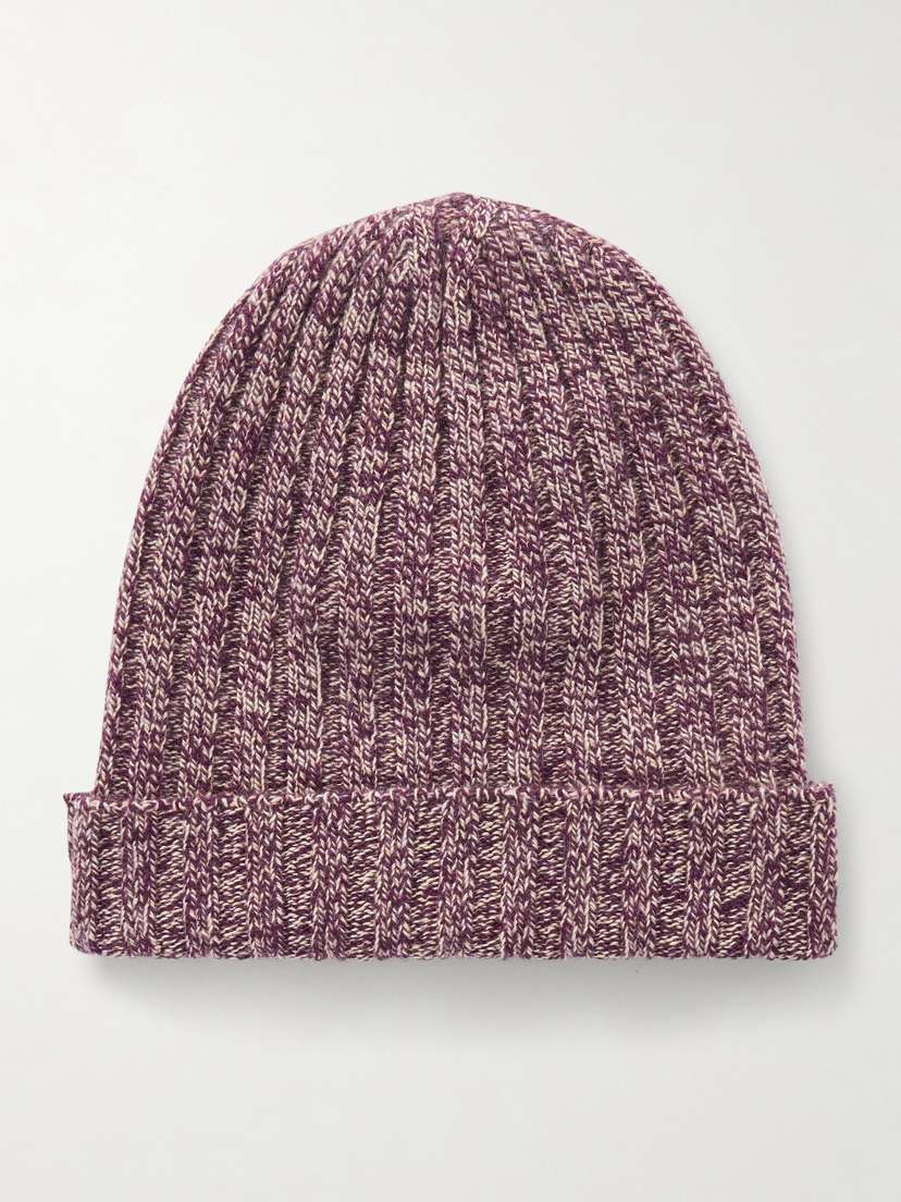 The Elder Statesman Pax Ribbed Cashmere Beanie