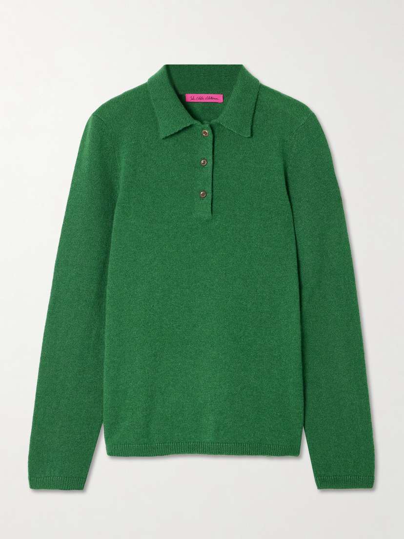 Laurel Cashmere Polo Sweater