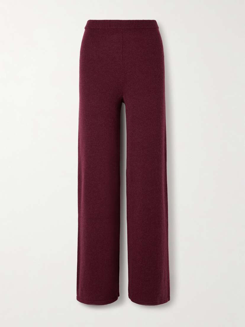 The Elder Statesman Juniper Cashmere Wide-leg Pants