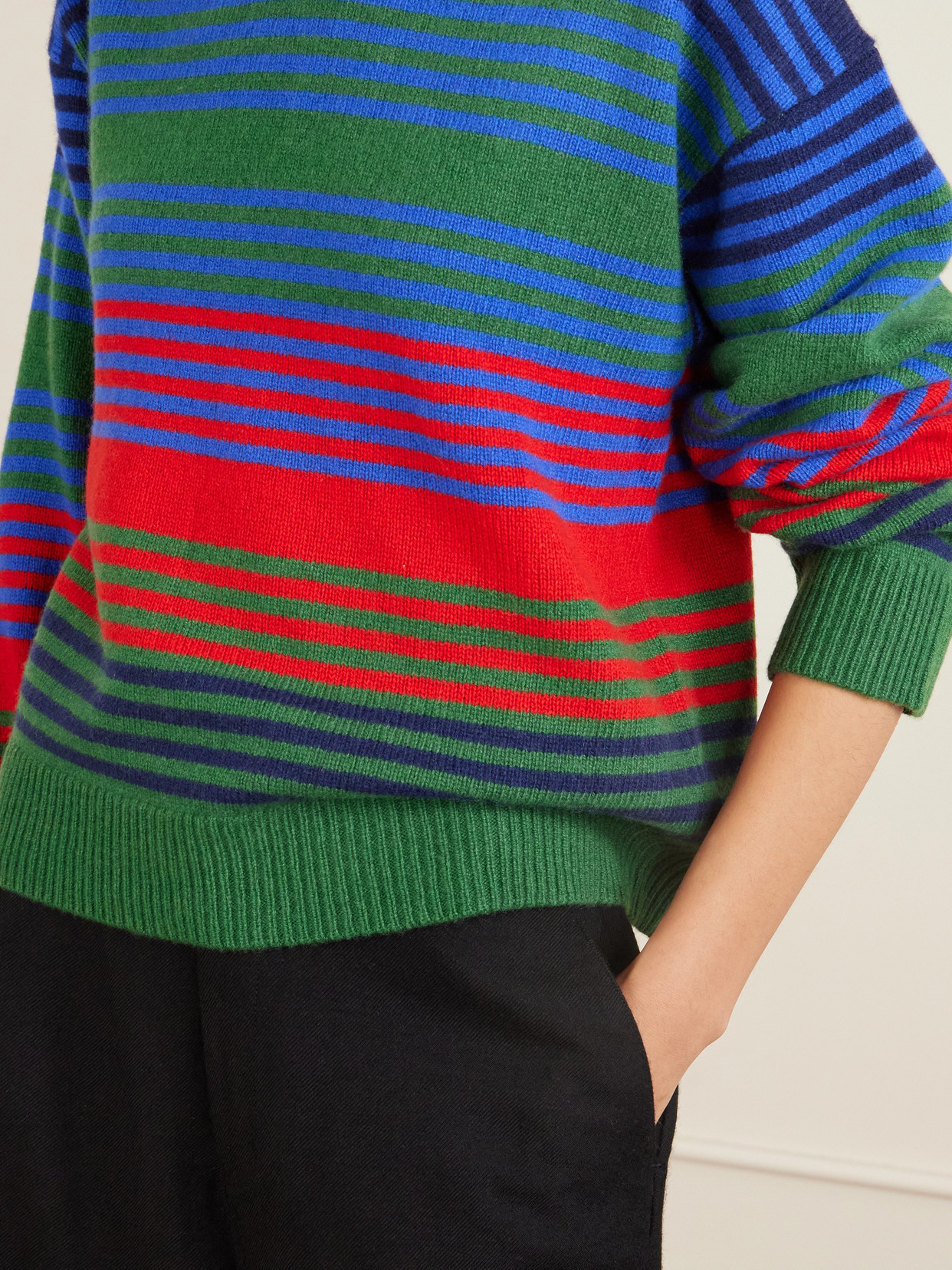 Dume Striped Cashmere Sweater