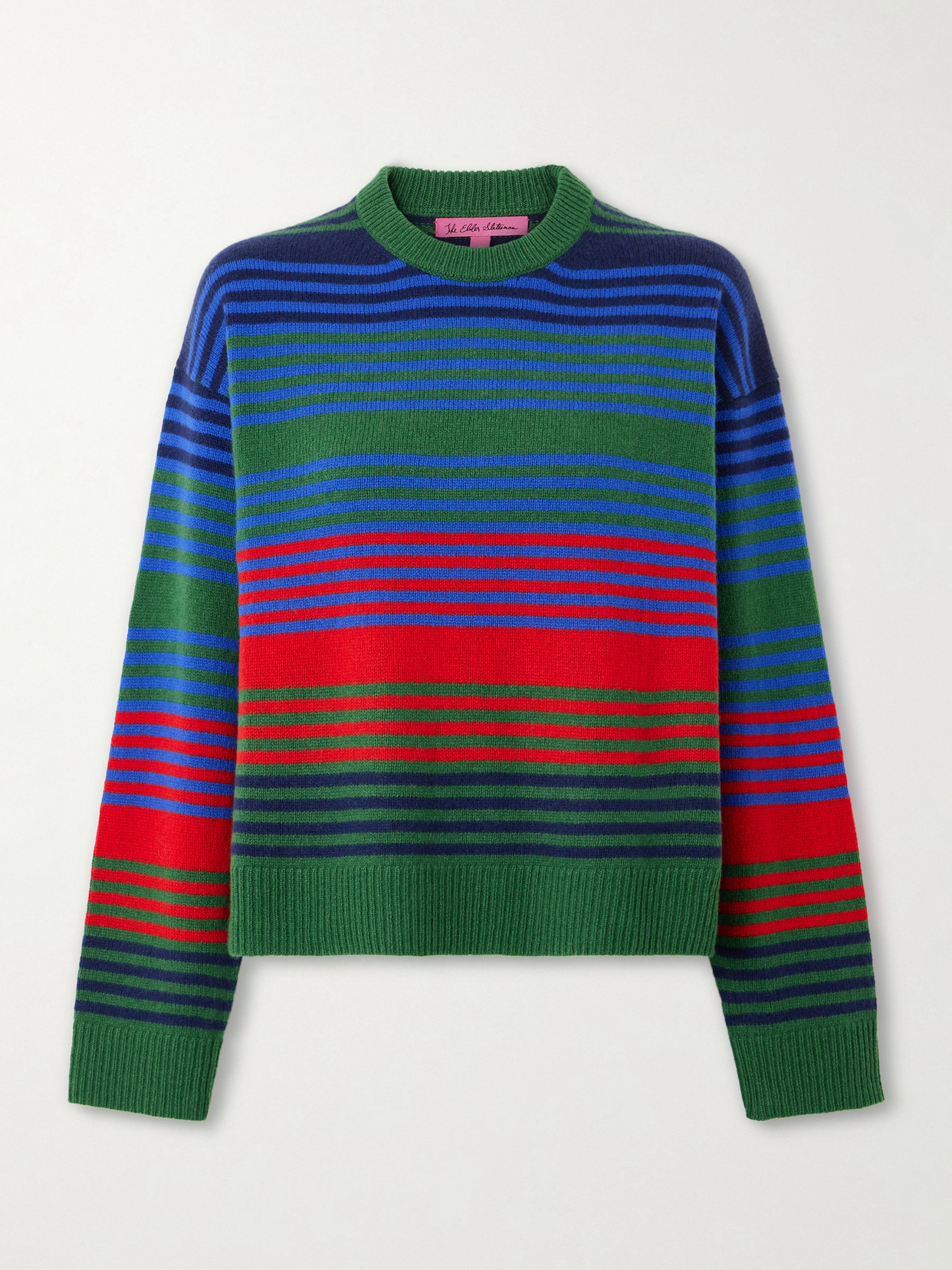 The Elder Statesman Dume Striped Cashmere Sweater In Multi