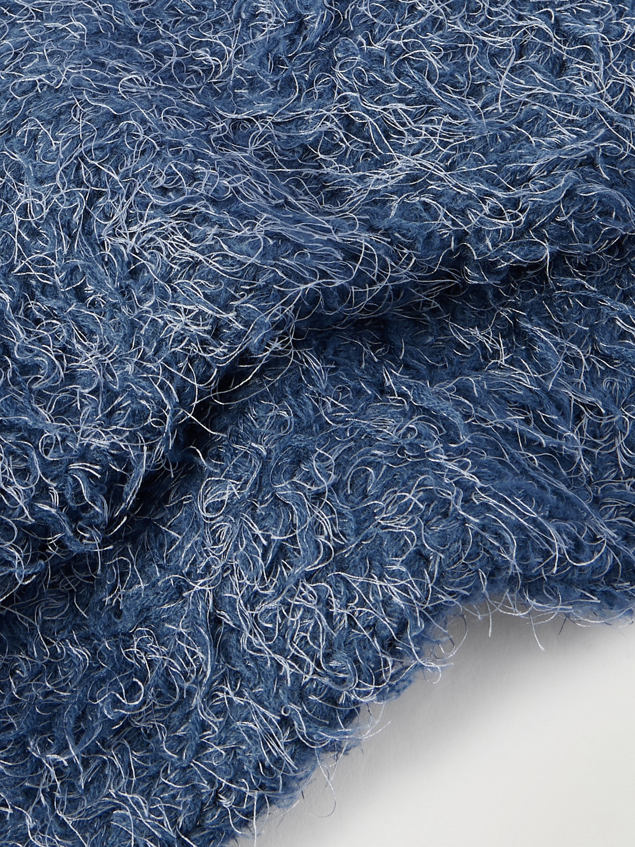 The Elder Statesman Wool And Silk-blend Socks In Blue