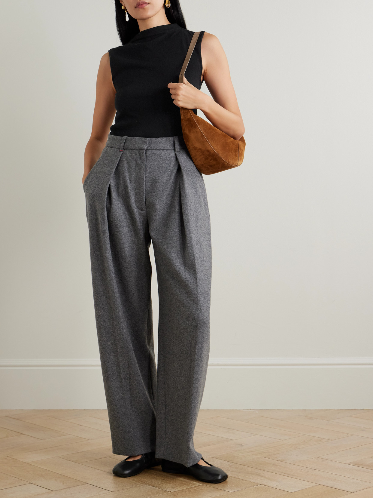 The Elder Statesman Cashmere Tank In Black