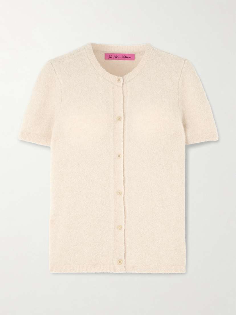 The Elder Statesman Cashmere And Silk-blend Bouclé Cardigan