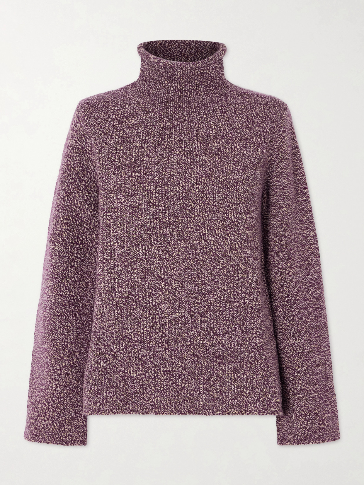 The Elder Statesman Flow Cashmere Turtleneck Sweater In Burgundy