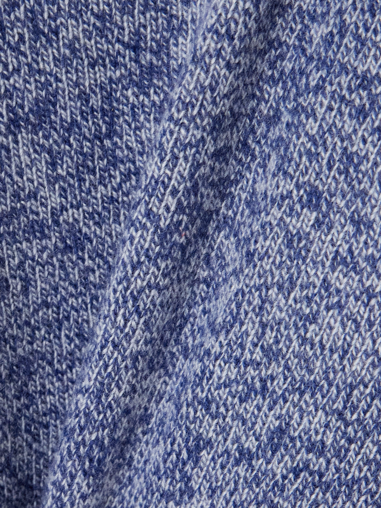 The Elder Statesman Zuma Marl Crewneck Sweater In Blue