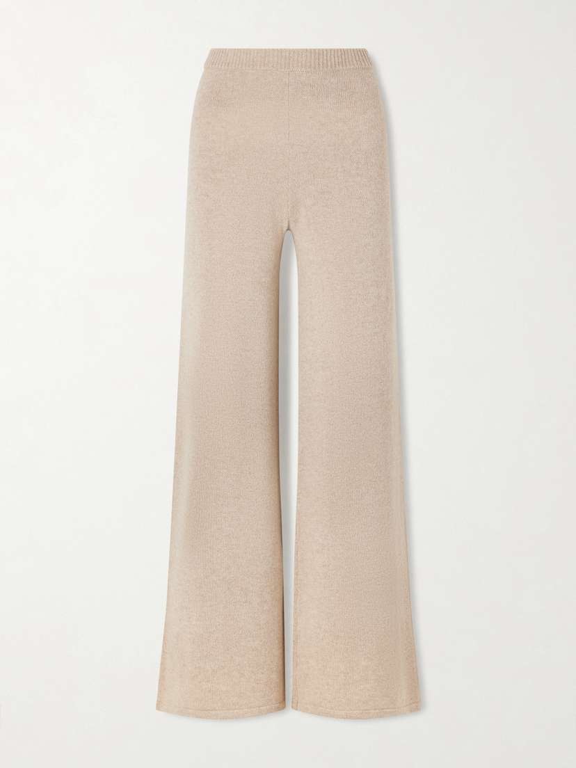 The Elder Statesman Juniper Cashmere Wide-leg Pants