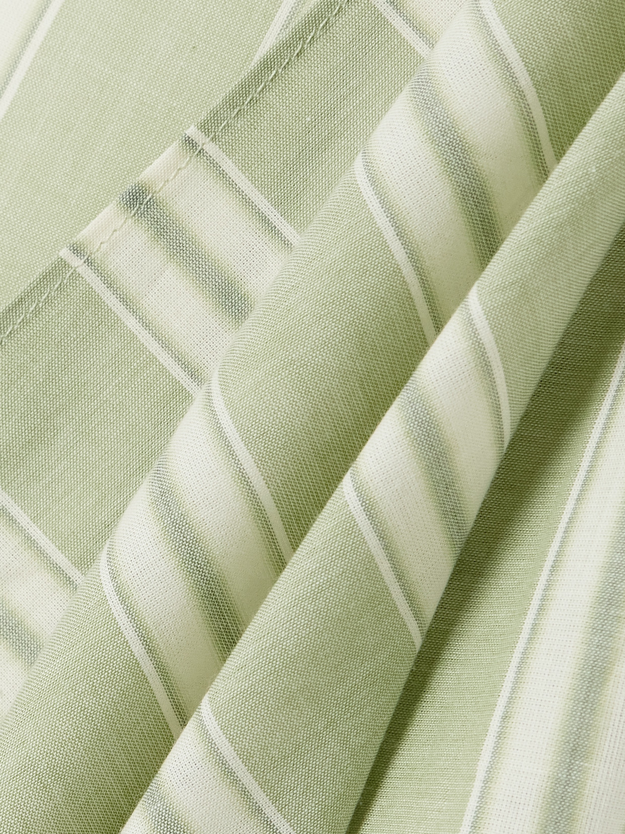 Faithfull Lomas Striped Cotton Pareo In Green