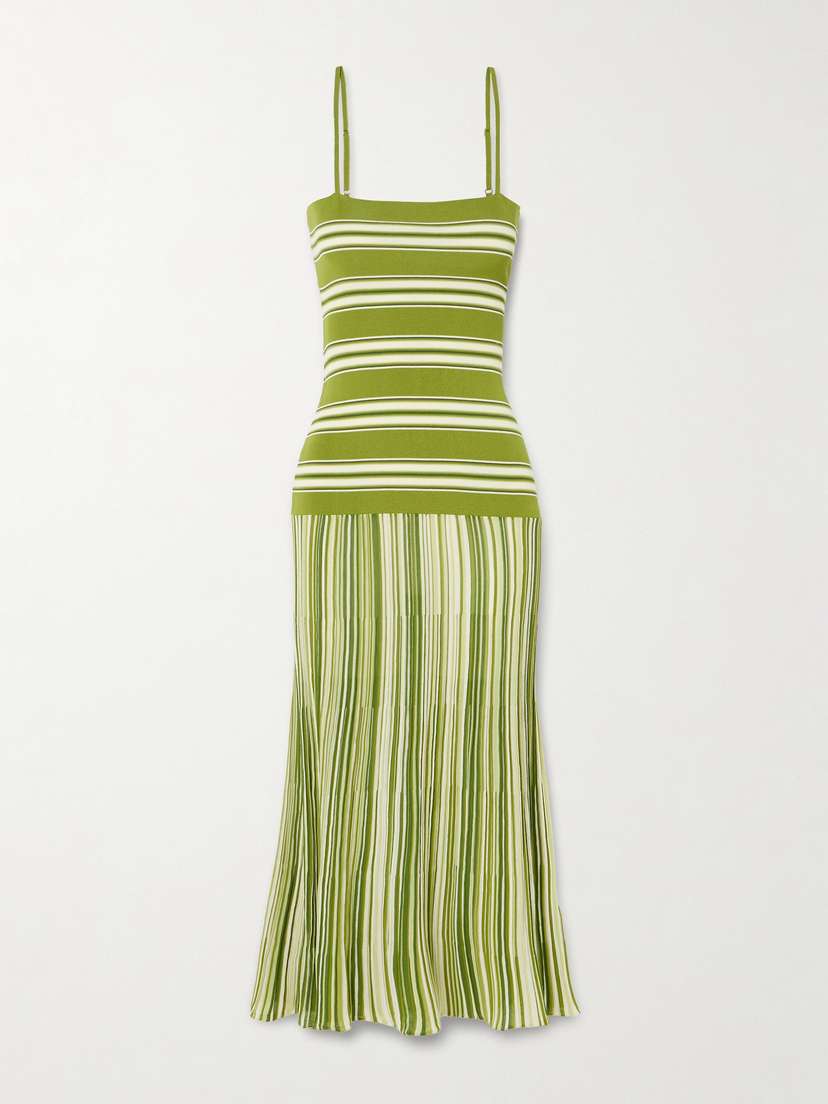 Faithfull Esenia Striped Cotton-blend Maxi Dress