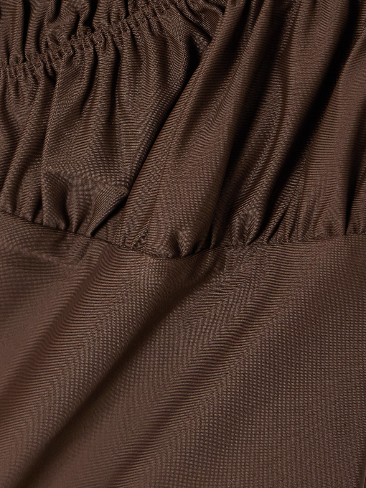 Faithfull Rocio Ruched Recycled Swimsuit In Brown