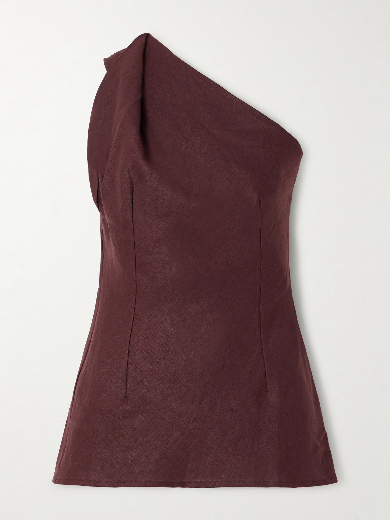 Faithfull Agua Linen Top In Brown