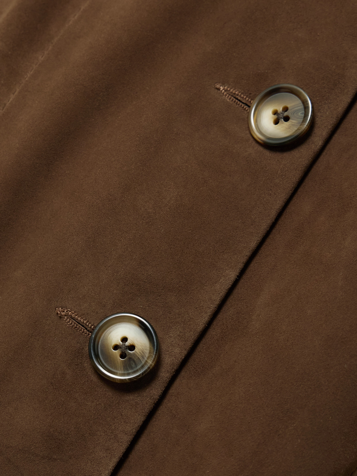 Rixo London Astraea Paneled Suede Coat In Brown