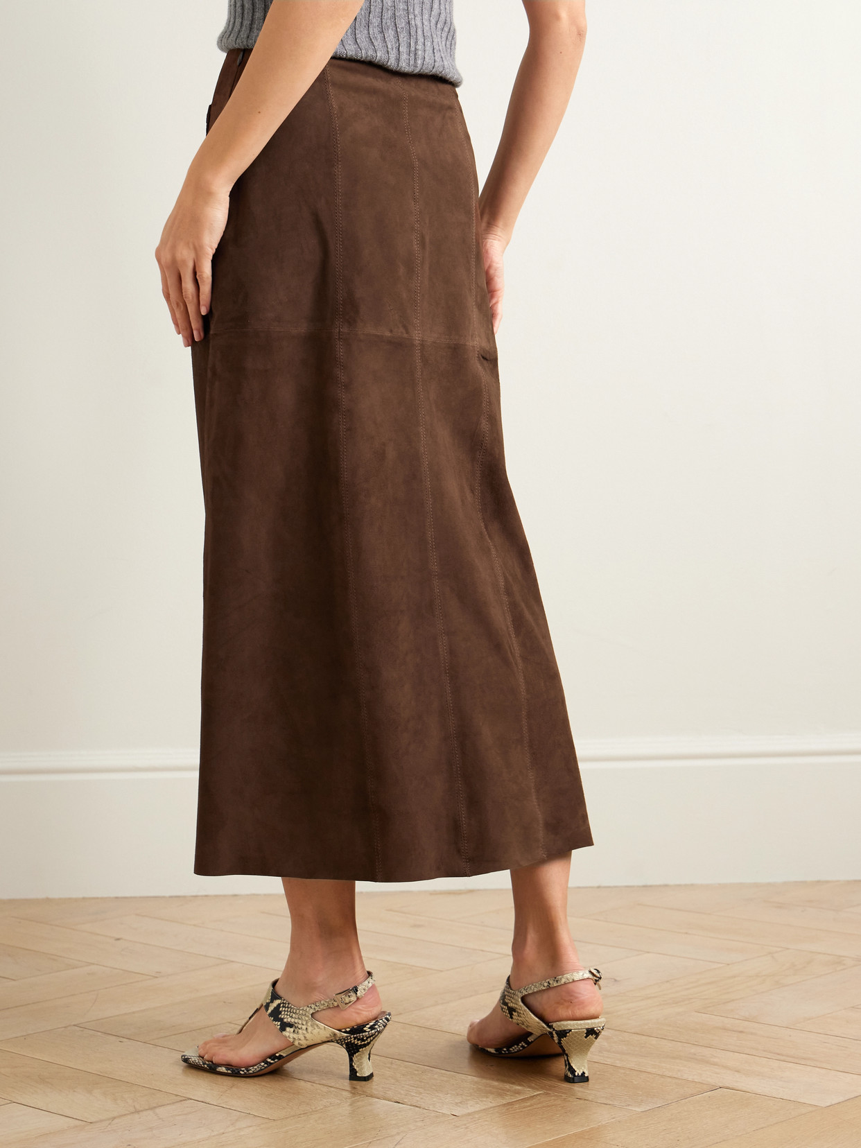 Edwina Embellished Paneled Midi