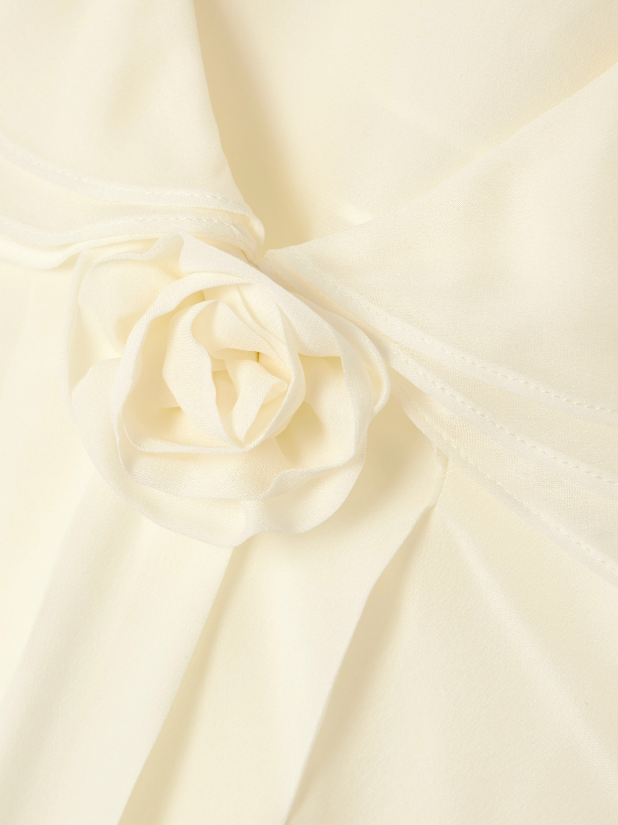 Emelin Layered Appliquéd Silk Crepe De Chine Blouse