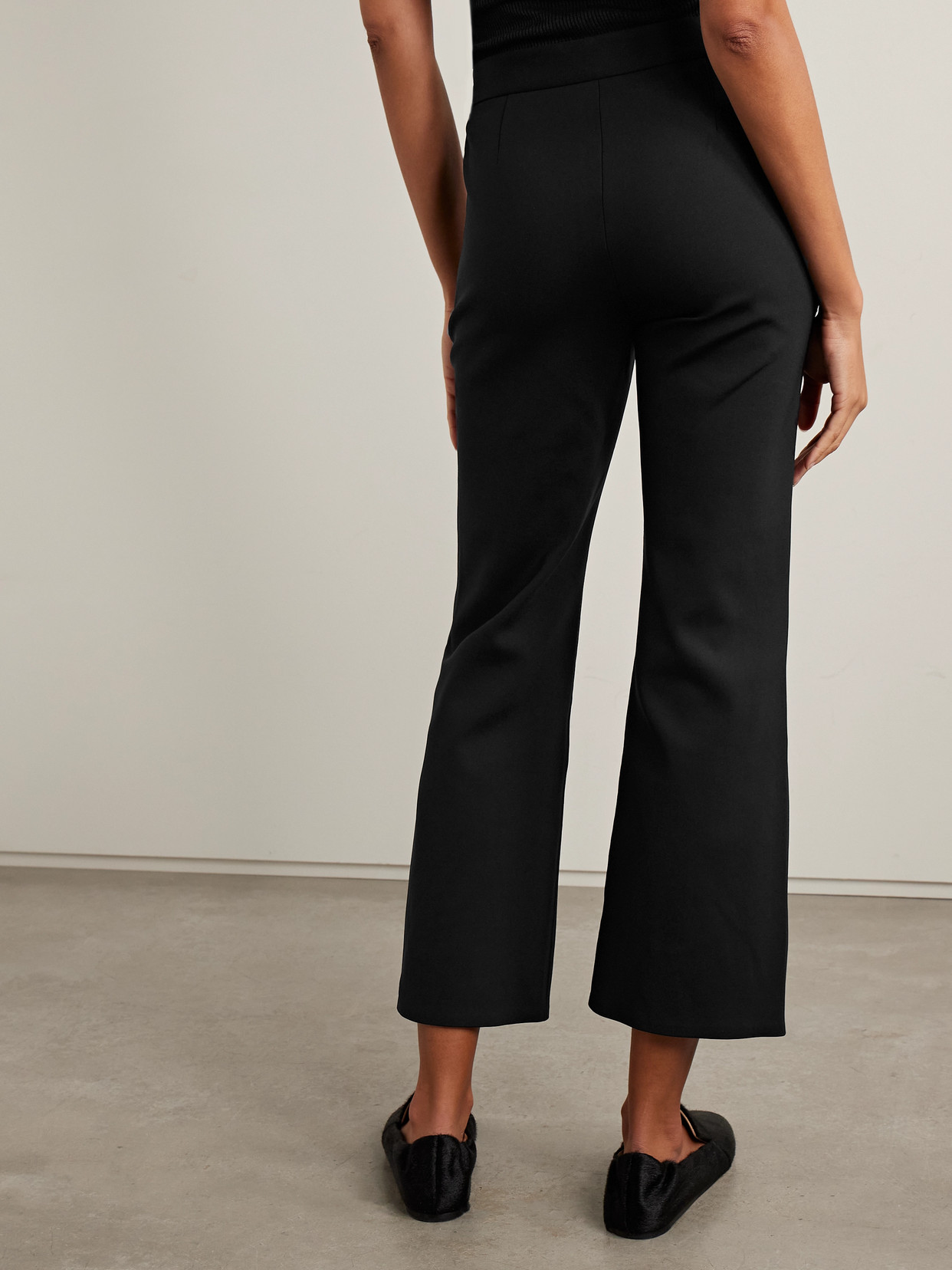 Theory Ponte Flared Pants In Black
