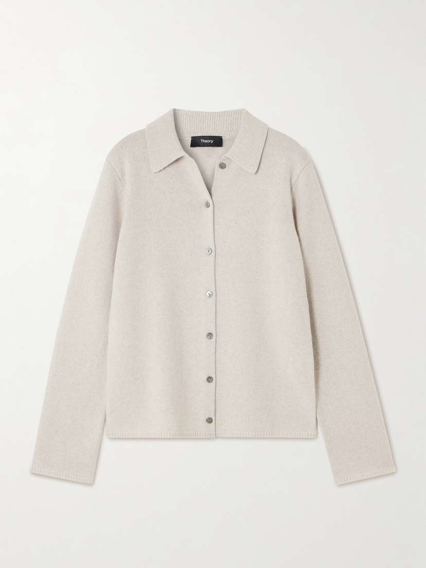 Theory Cashmere And Wool-blend Cardigan