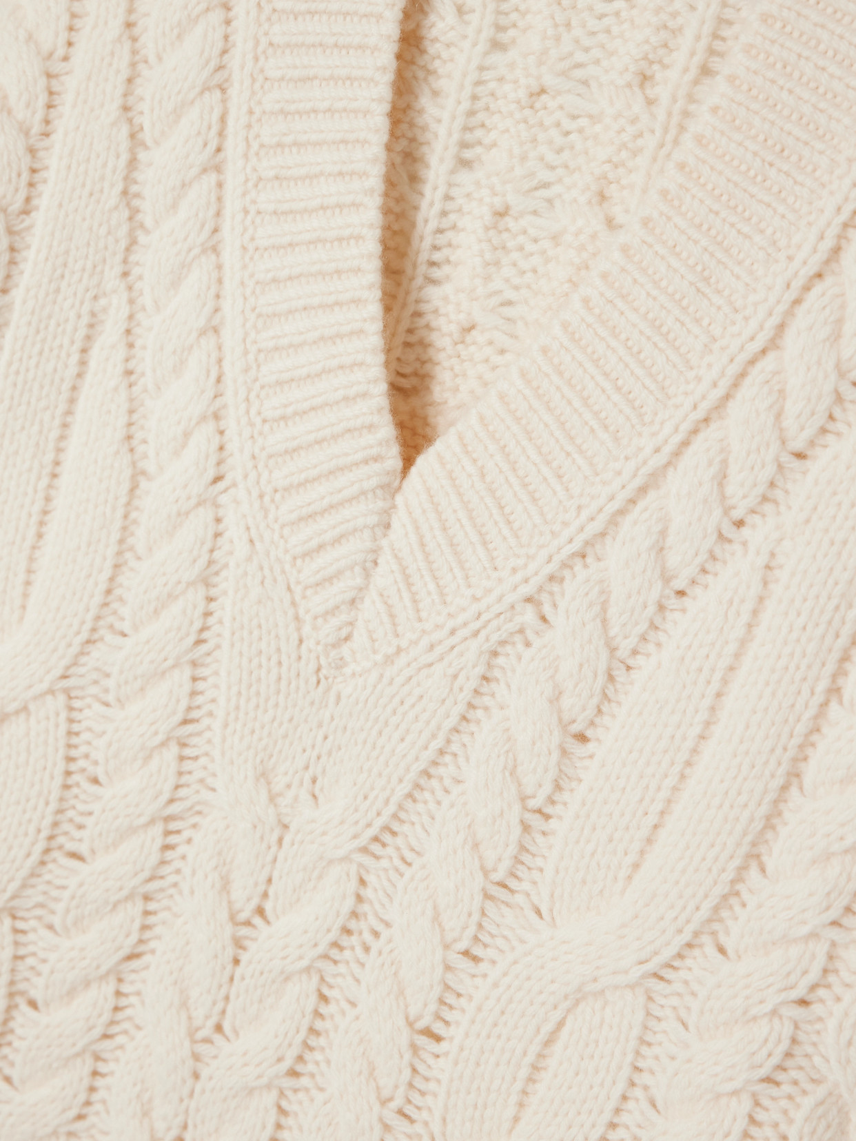 Theory Cable-knit Wool And Cashmere-blend Sweater In Neutral