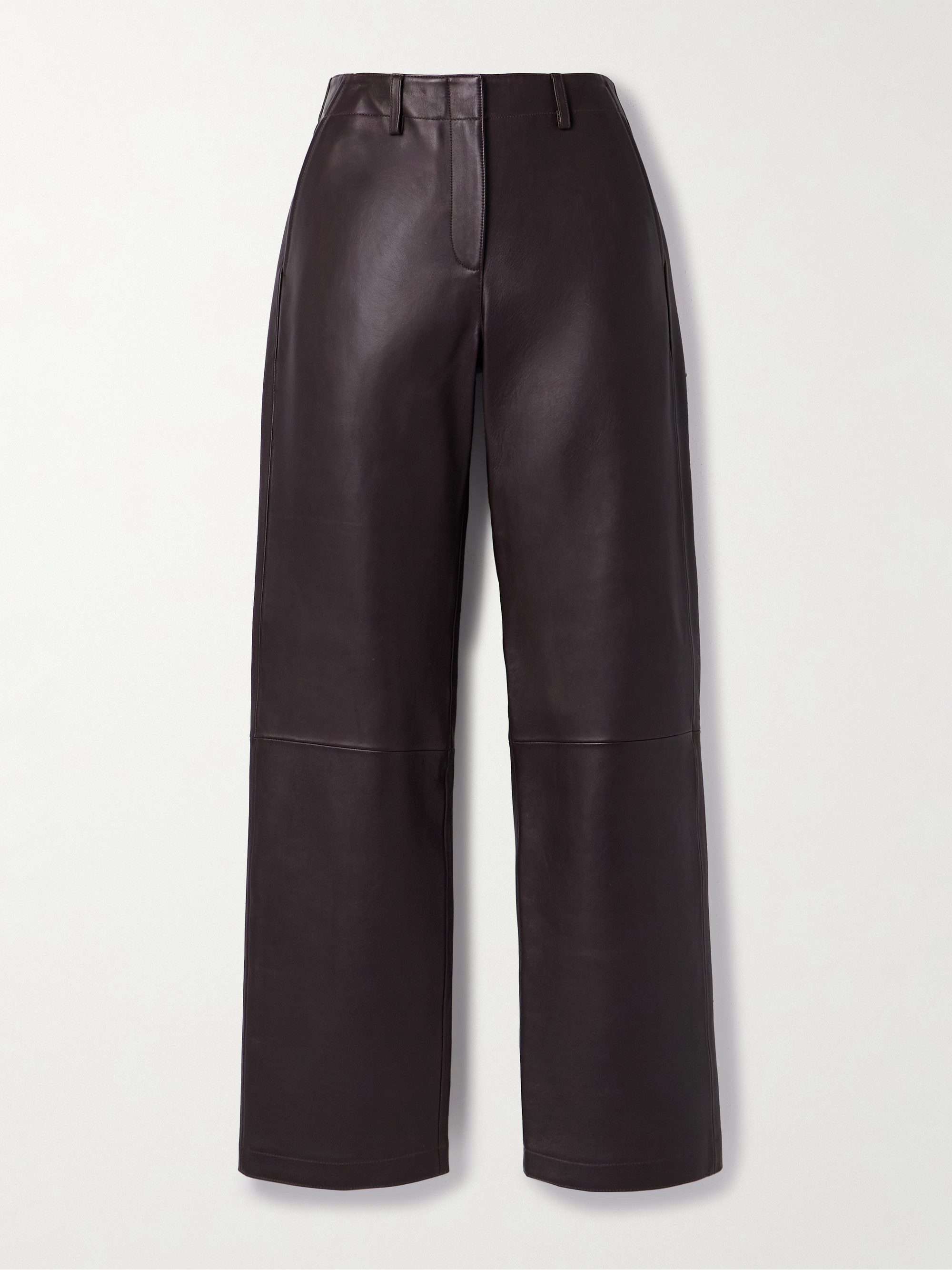 Theory Leather straight-leg pants thumbnail