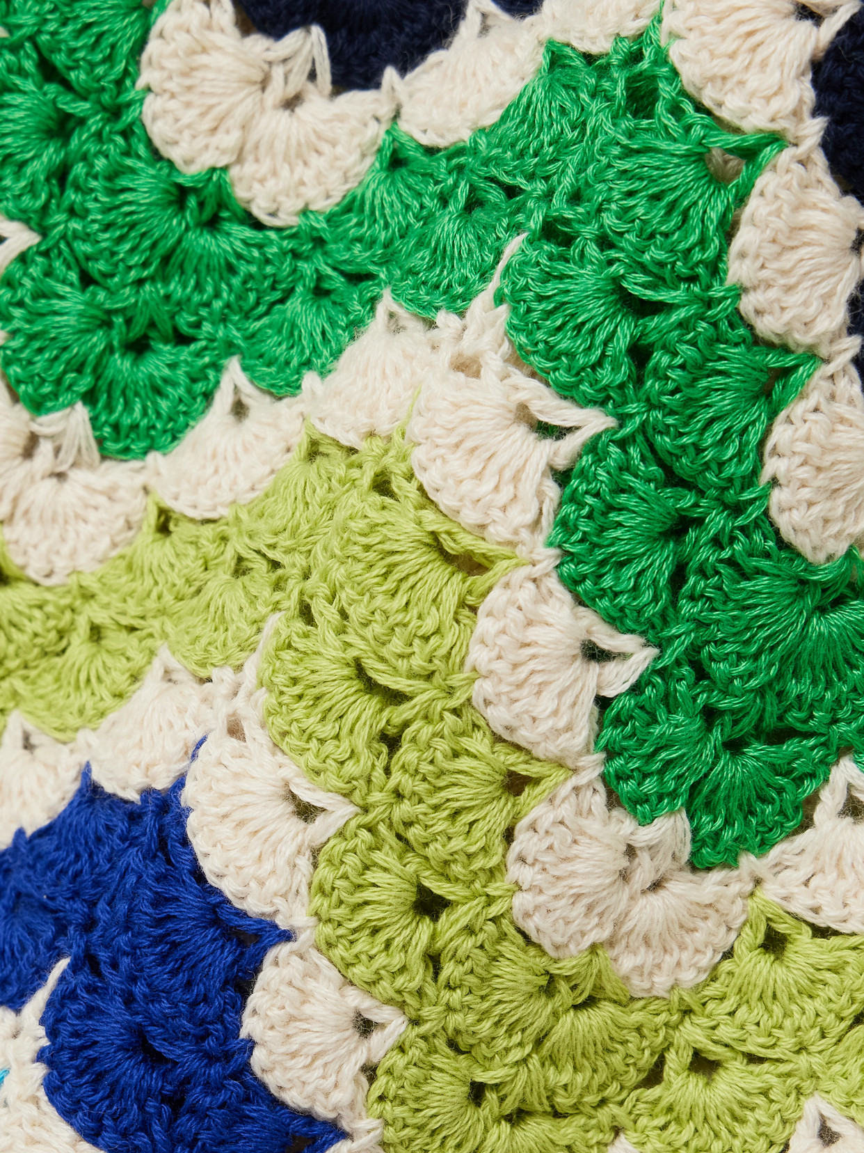 Escvdo Victoria Scalloped Crocheted Cotton Mini Dress In Blue